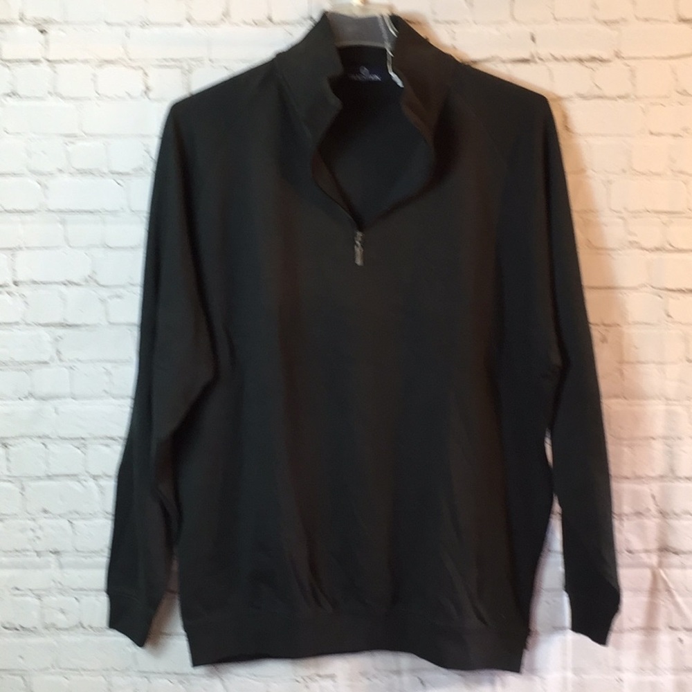NWT Tradition Charcoal Gray Quarter Zip Pullover Sweater XL